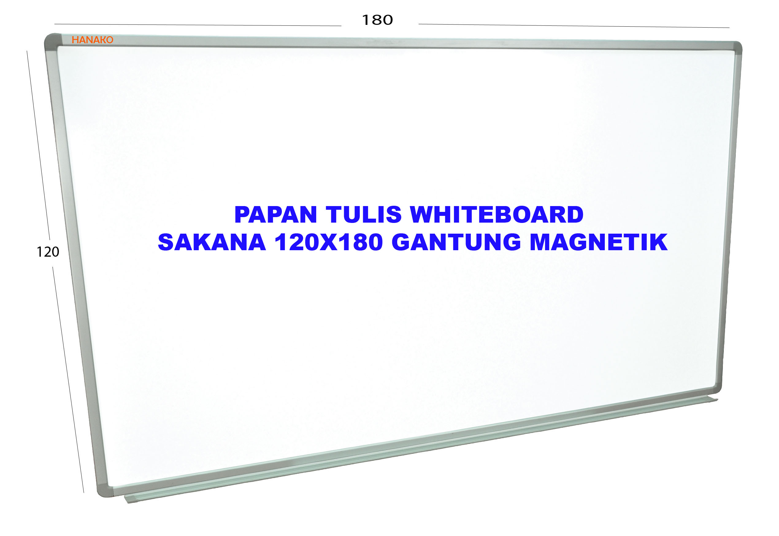 Jual Papan Tulis Whiteboard SAKANA 120x180 Gantung Magnetik