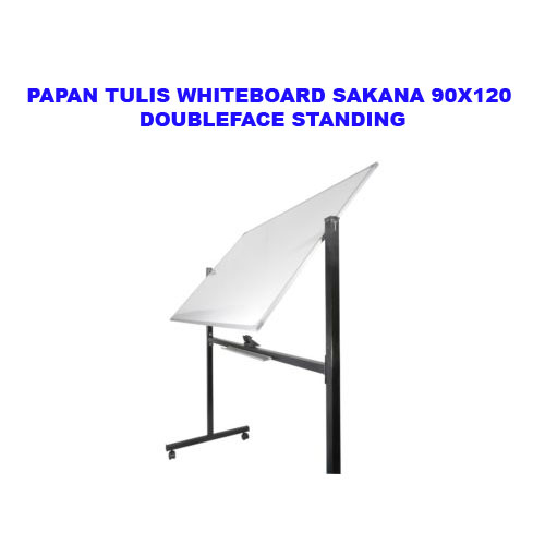 Papan Tulis Whiteboard Sakana 90X120 2 Muka+Kaki